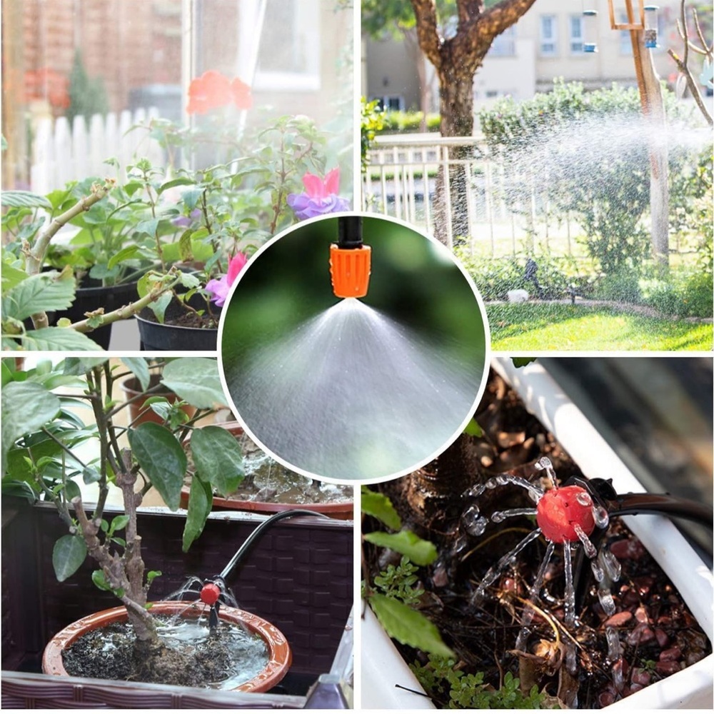 Drip Irrigation Kit System Automatic Watering Equipment Tubing Hose Garden 50ft - Picture 5 of 7